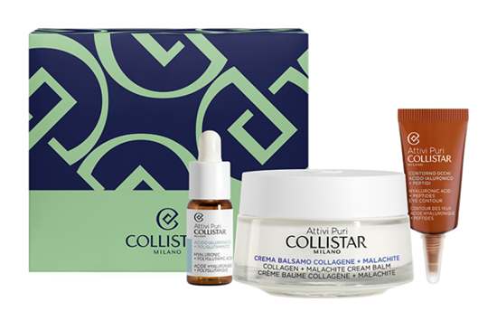 COLLISTAR SET FACE  ATTIVI PURI COLLAGEN  MALACHITE